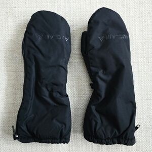 Auclair Kids Black Snow Mitts Gloves Mittens 6/6X unisex boys girls